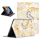 Aesthetic Tablet Case for for Lenovo Tab P12 12.7'', Flora Pattern Flowers Cases for Boys Girls Women Slim Shockproof Protective Cover Flip Leather PU Funda Adjustabl