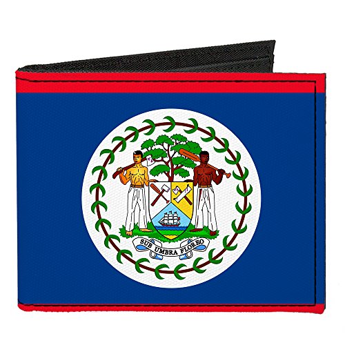 Buckle-Down Canvas Bi-fold Wallet-Belize Flag