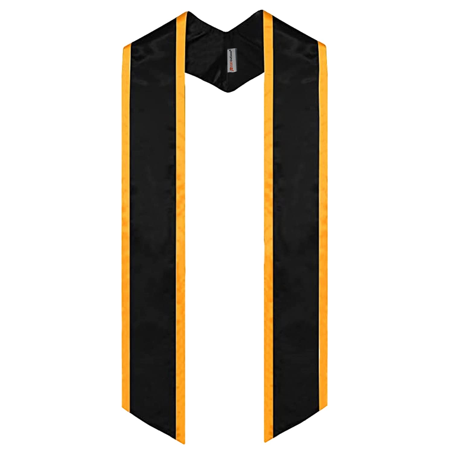 OSBO GradSeason Plain Graduation Honor Stole Angled End With Trim Unisex Adult 72" Long