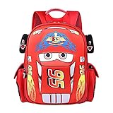 KKNQRZ Kids Toddler Backpack Waterproof Cartoon Backpacks Truck Car Child Snack SchoolBag, 13inch, R
