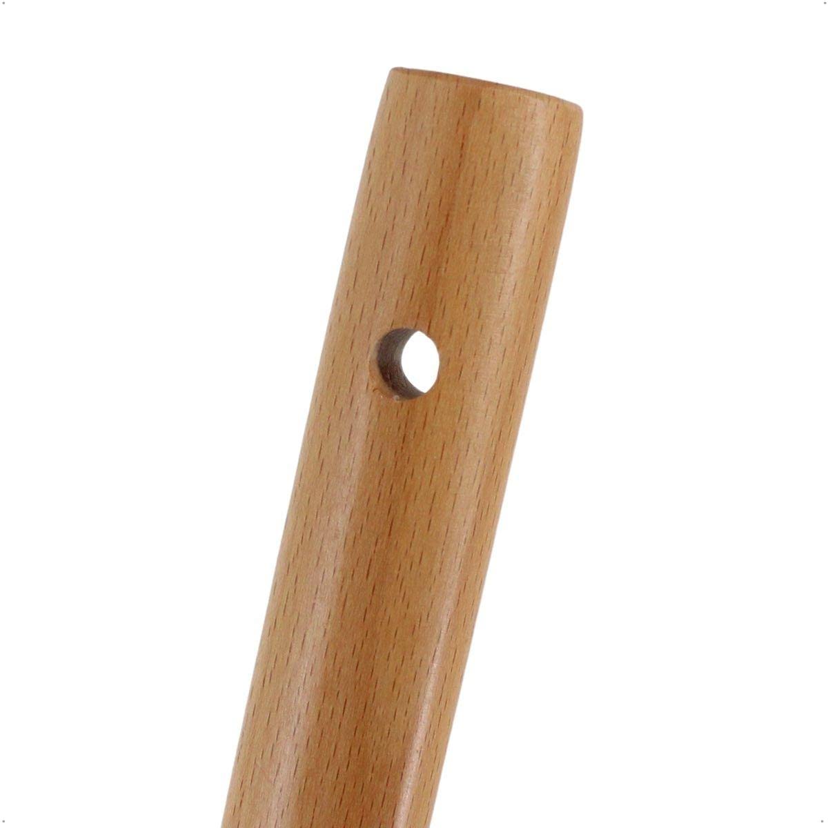 Kleinhacke aus Stahl mit 47 cm Holz-Griff und Aufhängeloch, Gesamtlänge 50 cm, Arbeitsbreite schmales Blatt 2,5 cm; breites Blatt 6 cm - Gartenhacke, Kombihacke, Gartenwerkzeug