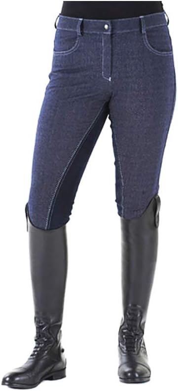 Ovation Women's Comfortable Equestrian Horse Riding Softflex Euro Melange Full Seat Breech