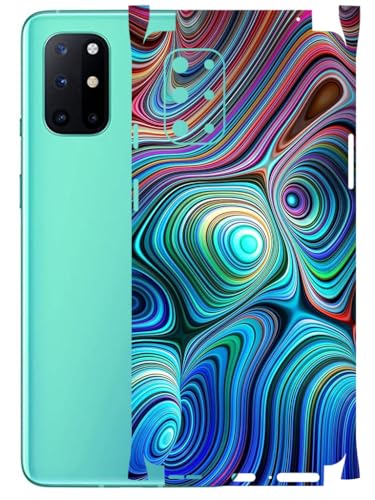 Image of AtOdds - Full Body Back Screen Guard Protector Film - Lamination Wrap Skin Sticker Compatible with ONEPLUS 8T | Scratchproof Matte Finish (Water Paint)