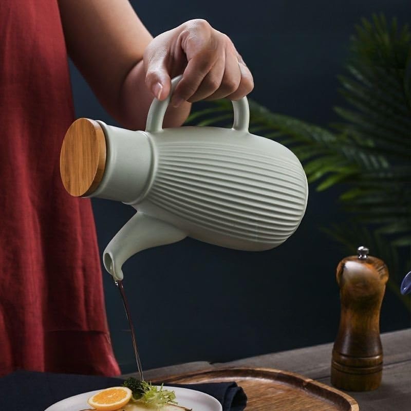 1-3pcs 450/750ml Oil Vinegar Cruet with Lid and Handle Soy Sauce Dispenser Multipurpose Condiment Dispenser Bottle Oil to Reduce Oxidation