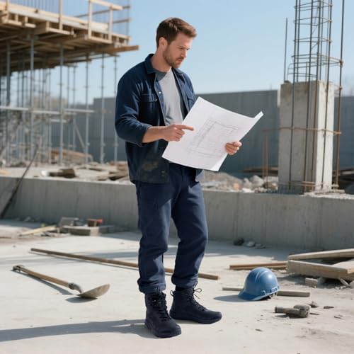 Image of FREE SOLDIER Men's Waterproof Tactical Work Boots Lightweight Comfortable Combat Hiking Boots