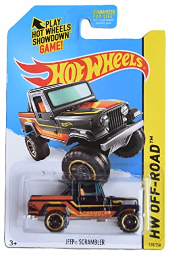 Hot Wheels Jeeps Scrambler, Off Road 138/250, Black
