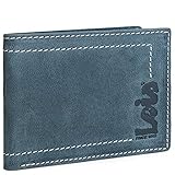 Horizontale Brieftasche für Männer aus echtem Leder Brieftasche und Kartenhalter mit Lois Unterschrift