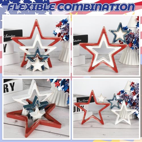 Decoraciones de mesa patrióticas 4th of July set 4 pcs miniatura 5