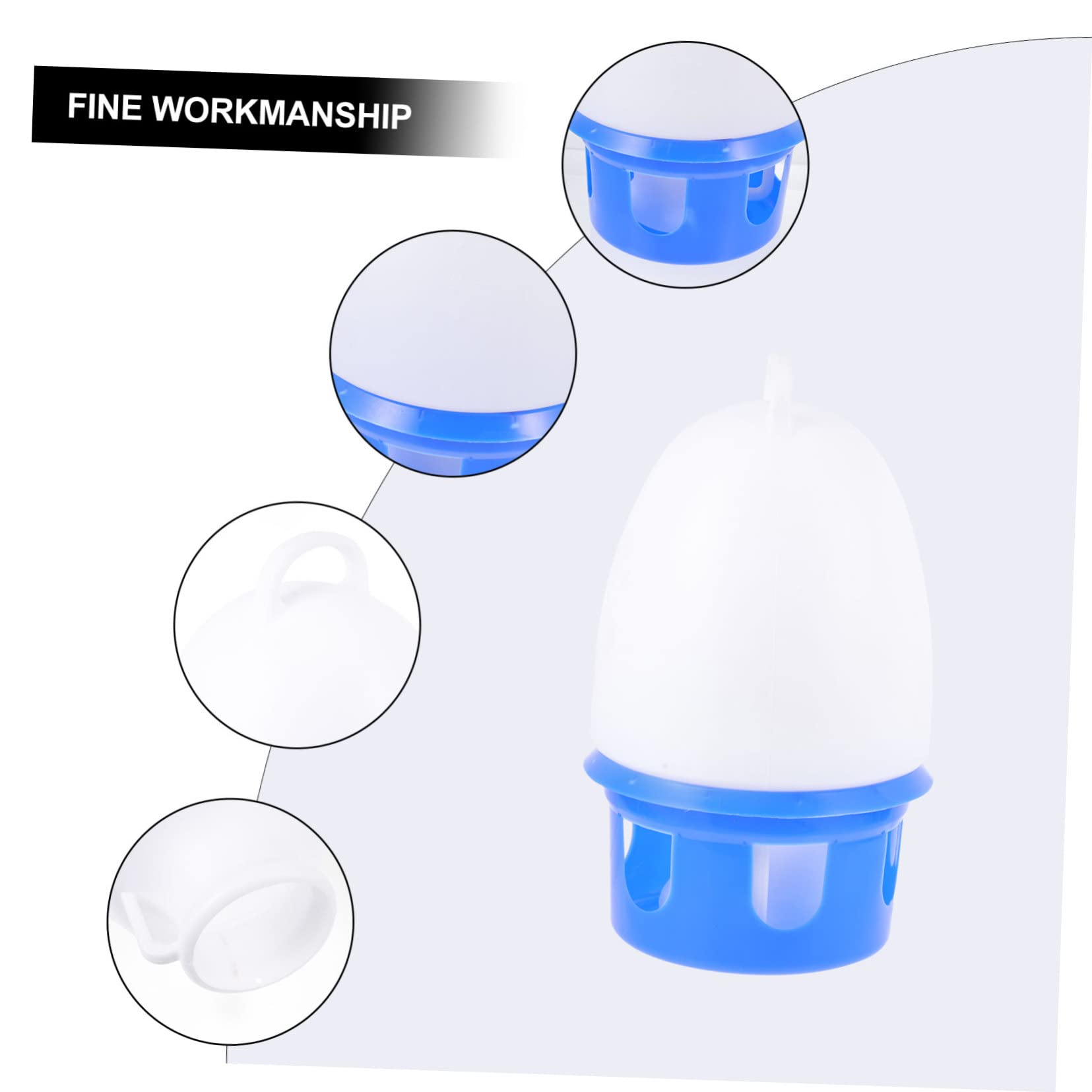 Abreuvoir pour Pigeons Bouilloire Dove 1 Pièce PVC Bleu Rond