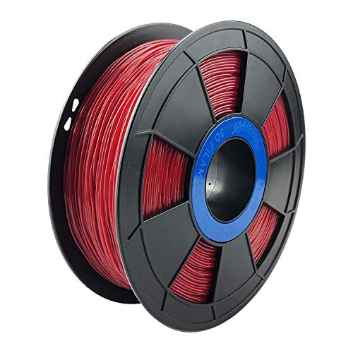 ZIRO TPU Filament 1.75mm,Flexible TPU Filament 1.75mm,3D Printer Filament 1.75mm TPU Flexible Filament 0.8KG Spool, Dimensional Accuracy +/- 0.05mm,Red
