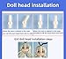 Mini 1/6 Scale YMY Doll Body 8.6 inches/9.4 inches Female Body YMY22/YMY24 PVC+POM Bust Two Size Whity Skin Color (YMY22,Milky White)
