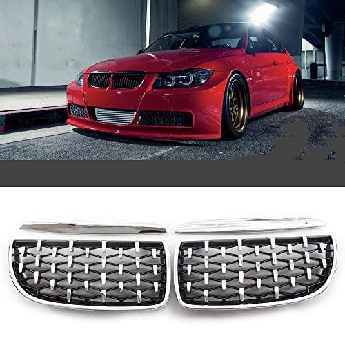 Rejilla frontal de riñón E90 y E91 para parachoques de coche Serie 3 2005-2008 6