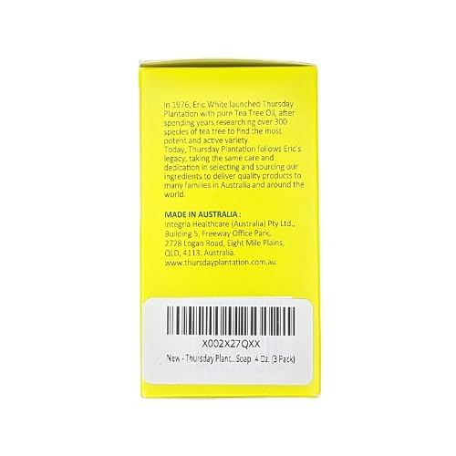 Thursday Plantation. Tea Tree Skin Care Soap. 4 Oz. (3 Pack) #TOP1