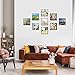 Happy Reunion 8x8 Picture Tiles | Mix Tiles Picture Frames Stick on Wall | Photo Tiles Peel and Stick Picture Frames as Gallery Wall Frame Set (Black - 9 Pcs)
