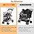 LUCKYERMORE Double Pet Stroller for 2 Dogs Cats Small Medium Animals Folding Travel Carriage, Easy to Walk