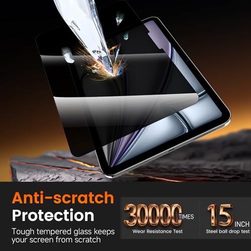 Image of PandaShield 2-Pack Privacy Screen Protector Easy-Installation Box for iPad Air [13-in] M4 /M3 /M2 (2026 /2025 /2024), Anti-Spy, Bubble Free, Scratch Resistant, Apple Pencil Support