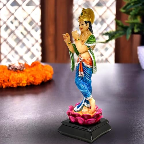 Image of Xtore Home Decor Resin Standing Krishna Statue (Multicolor, Pack of 1)