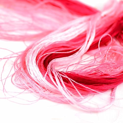 Image of Mulberry Silk Floss Embroidery Thread Floss-Cross Stitch Threads China Silk Woven Jewelry Threads DIY Sewing Kits (11)