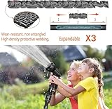 Expandable Garden Hose Pipe 15m 50ft, Hosepipes for Garden Flexible Garden Hose with 7 Function Spray Gun,Extendable Water Hose Retractable Magic Hose Pipe for Gardening Car Washing (Black-50FT) - Image 2