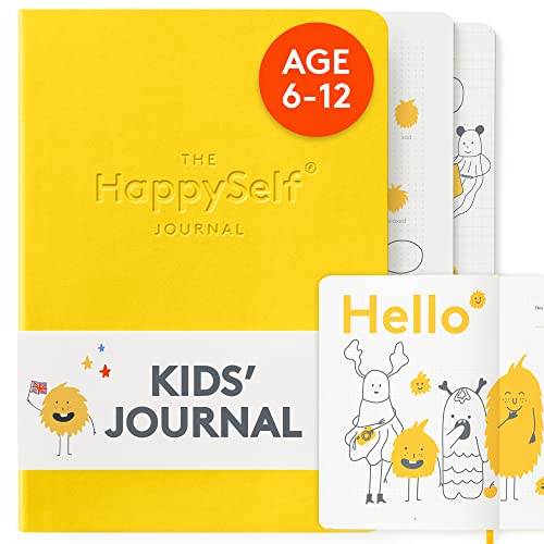 HappySelf Kids Journal - Daily Diary for Kids Aged 6-12 Enhances Positivity Boosts Self-Esteem Cultivates Happiness and Positive Habits Encourages Curious Thinking [English Language Edition]