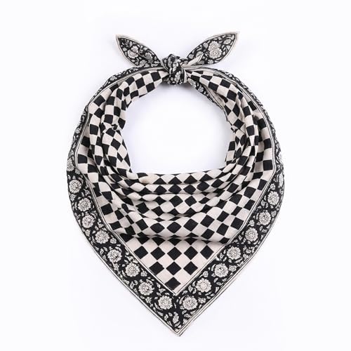 Image of Ravaiyaa - Attitude is everything Sanganer Hand Block Printed Scarves Pure Cotton Scarf Square Hijab Dupatta 40 inch X 40 inch Inch