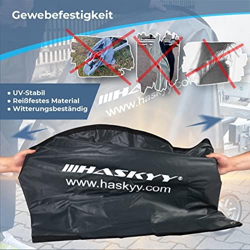 Haskyy Osłona dyszla, przyczepy, przyczepy kempingowej, 130 x 75 cm, rozmiar XXXL, do przyczep kempingowych, wodoszczelna, uniwersalna osłona na hak holowniczy