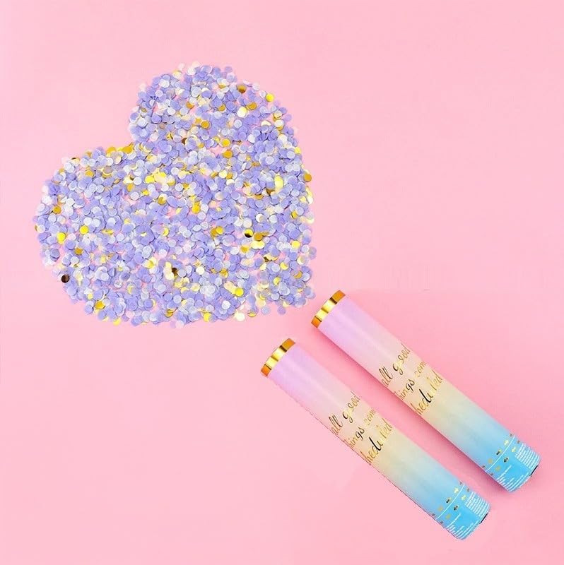 AMFIN (Pack of 2) 14inch 40cm Confetti Popper Shooter - Gold