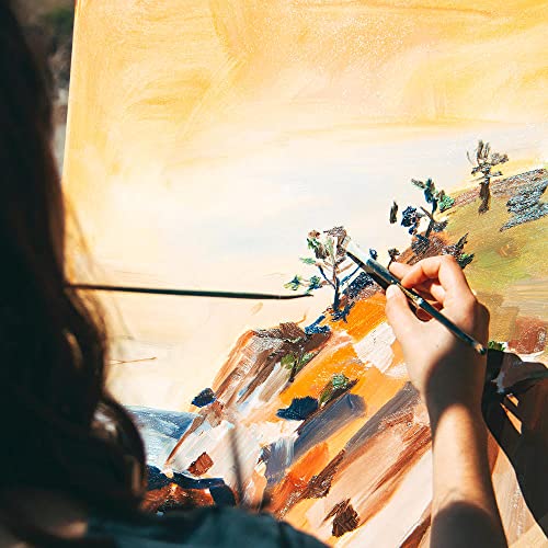 Image of Canvasify White Gesso Primed Canvas Board for Acrylic and Oil Colour Painting | Media for Artists and Students | 12 X 16 Inch Pack of 4