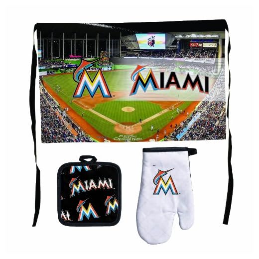 MLB Miami Marlins Premium Barbeque Tailgate Set