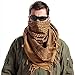 FREE SOLDIER Scarf Military Shemagh Tactical Desert Keffiyeh Head Neck Scarf Arab Wrap with Tassel for Men Women (2 Pack of White & Black)