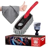 RIDE KINGS Car Detailing Kit Cleaning Supplies (3 Packs)|Car Duster Interior-Car Cleaning Brush-Microfiber Towels for Car |Detailing Tools