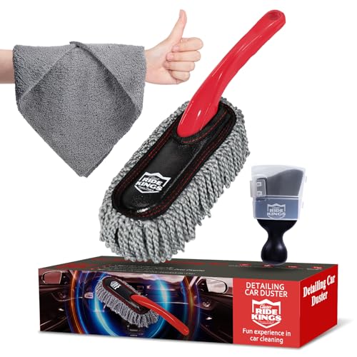 RIDE KINGS Car Interior Detailing Kit - Red Duster, Black