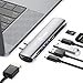 Produktbild Andobil 7 in 1 USB C Hub für MacBook Pro 2018/2017/2016 13"&15"/ MacBook Air 2018 13", USB C Adapter mit Thunderbolt 3 Port, 4K-HDMI, Typ C PD und 2 USB 3.0 Ports, SD/TF Kartenleser, Spacegrau