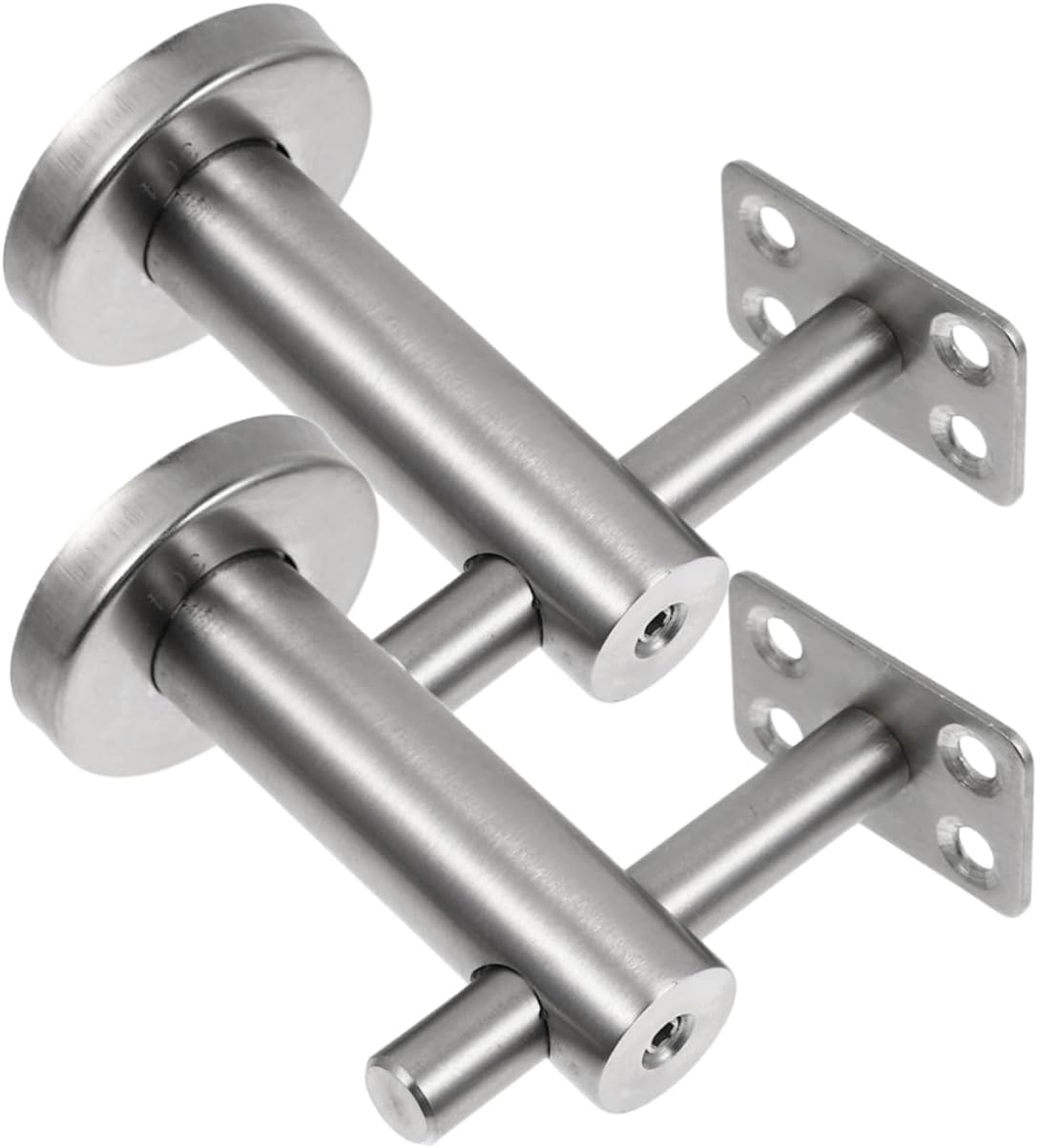 Veemoon 2pcs Handrail Support Brackets Stair Railing Brackets for Indoor Steps Stainless Steel Handrail Holder