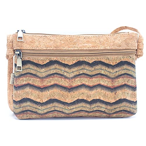 Sac à bandoulière femme liège végétalien vintage multicolore