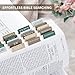 Bible Tabs for Women & Men, Laminated Bible Tabs for Study Bible, Large Print Neutral Bible Tabs for Easy Navigation, Bible Index Tabs, 66 Tabs Old & New Testament, Extra 9 Blank Tabs - Winter Wood