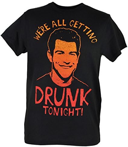 New Girl Were All Getting Drunk Tonight Schmidt TV Series Men Tshirt Tee Medium