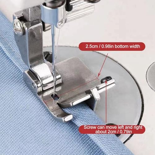 2 piezas de prensatelas universal plano para máquina de coser miniatura 2