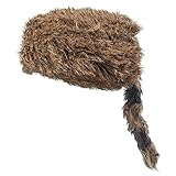 Faux Racoon Tail Hat - Coonskin Daniel Boone Hats for Adults Funny Party Hats ...