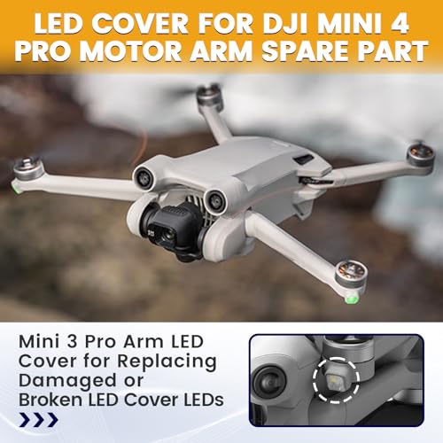 Image of 2-Pack Back Arm LED Cover fits for DJI Mini 4 Pro Drones,Spare Part as Replacement for DJI Mini 4 Pro