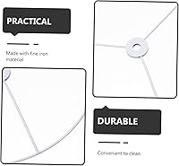 Vista 3 de Angoily 2 juegos de pantalla de hierro, marco redondo resistente para lámparas de techo, diseño elegante, fácil montaje para decoración del hogar