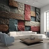 papier peint ferm living lines Décoration Murale Mur de Briques: Veuillez mesurer les dimensions souhaitées avant d'acheter. Ce papier peint intissé mesure 150 x 105 cm (largeur x hauteur). Pour faciliter le transport et la pose, il est découpé en bandes de 50 cm de large et expédié en rouleaux