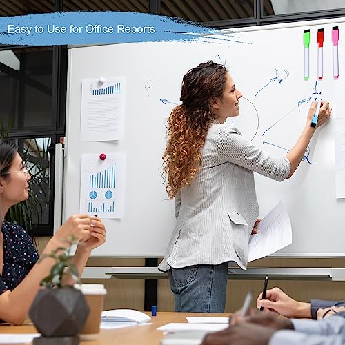 Image of Kosiz 200 Pcs Magnetic Dry Erase Markers, Colorful | Fine Point Tip Whiteboard Markers with Eraser Cap Magnetic Dry Erase Pens Erasable Pens for Whiteboard Dry Boards