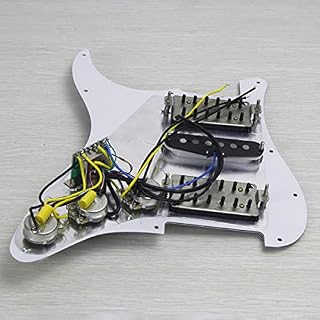 Pickguard précâblé Perle Blanche 11 Trous HSH PICKGUARD PRÉVÉRÉS CHARGÉ PICKO ALNICO 5 Pickups Pièces de Guitare… - Les Beatles, Paul McCartney, John Lennon, RIngo Starr, George Harrison Pickguard précâblé Perle Blanche 11 Trous HSH PICKGUARD PRÉVÉRÉS CHARGÉ PICKO ALNICO 5 Pickups Pièces de Guitare… – Image 2