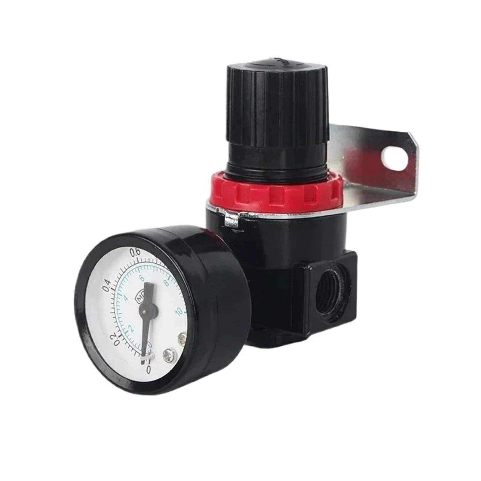 1pcs AR2000 G1/4'' with Fittings FRL Unit Air Control Compressor Pressure Relief Regulator Valve6mm 8mm 10mm 12mm(AR2000)