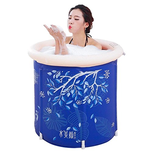 Baignoire gonflable adulte pliant plastique épais : seau de bain portable pour douche