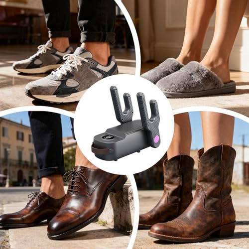 Sèche-chaussures pliable et support chauffant pour bottes avec minuteur - 5