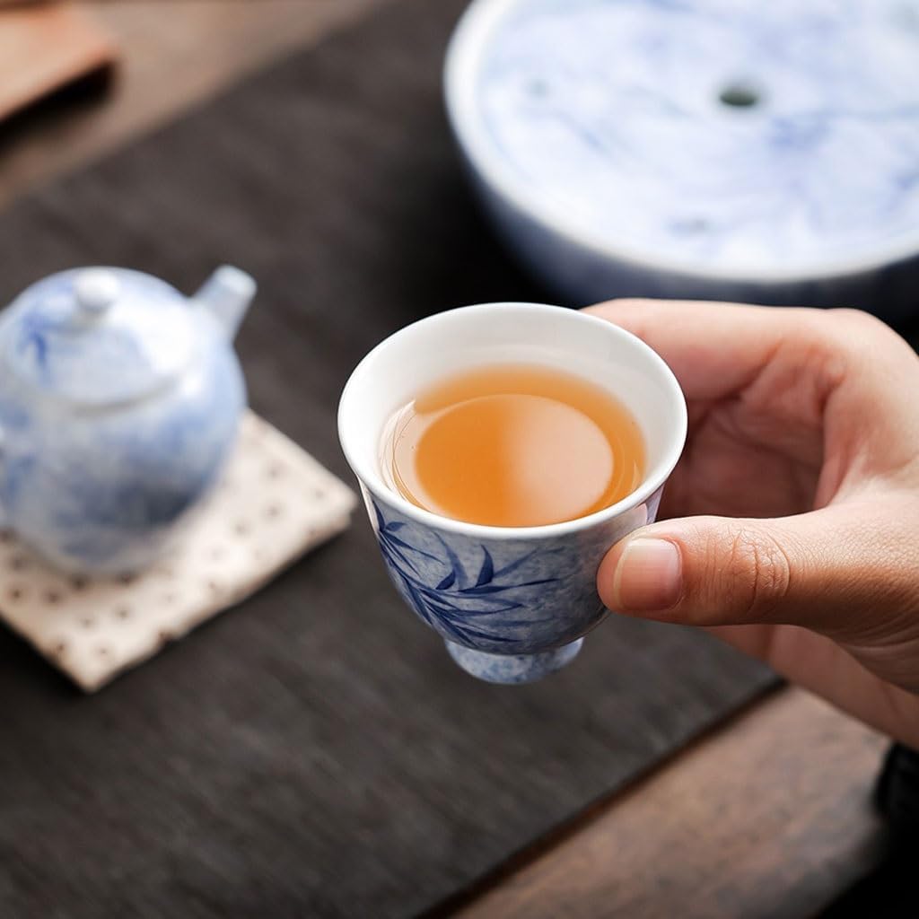 GSOUL Kungfu Tea cup Afternoon Tea Party Creative Hand-painted Cup Host Kung Fu Set Single Ceramic Small Tea Cups