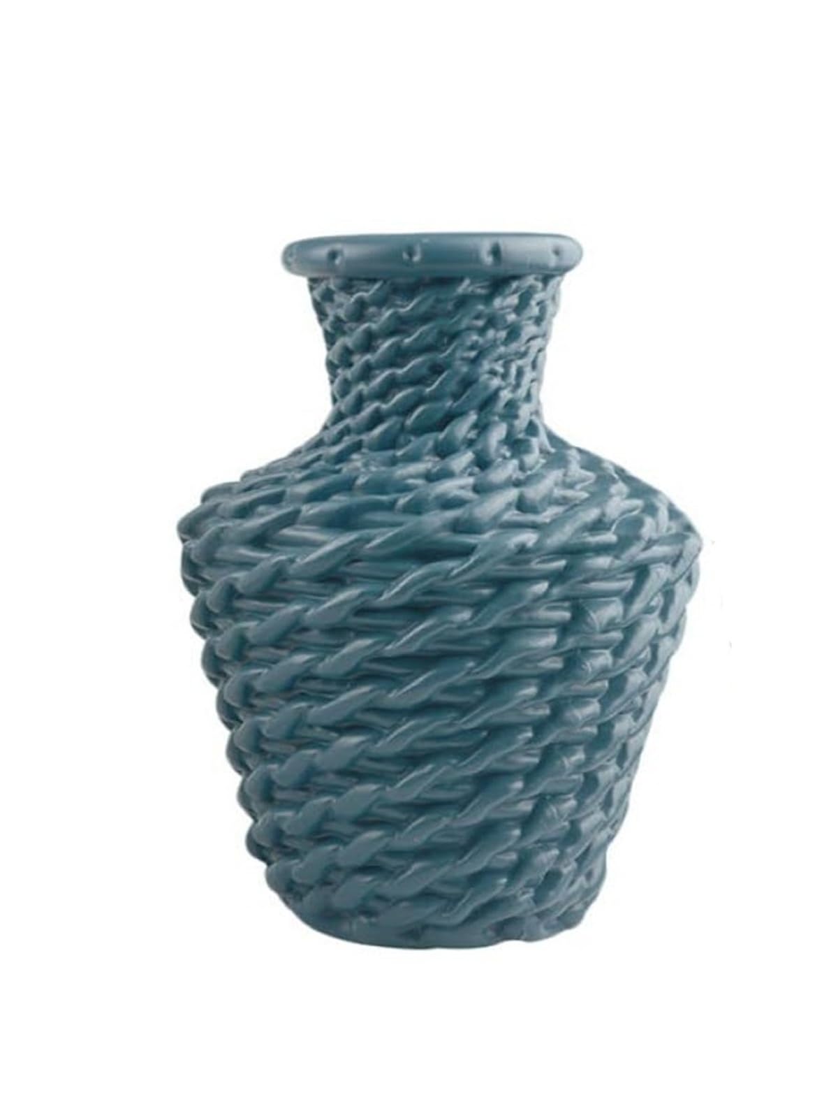 Flower Vases Plastic Vase Set For Flower Arrangement Dry Nordic Minimalist Design Living Room Accessories(Blue)