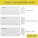 co2CREA Hard Case Compatible with Logitech Pebble 2 Combo K380 Keys + M350 Wireless Keyboard and Mouse (Off White)